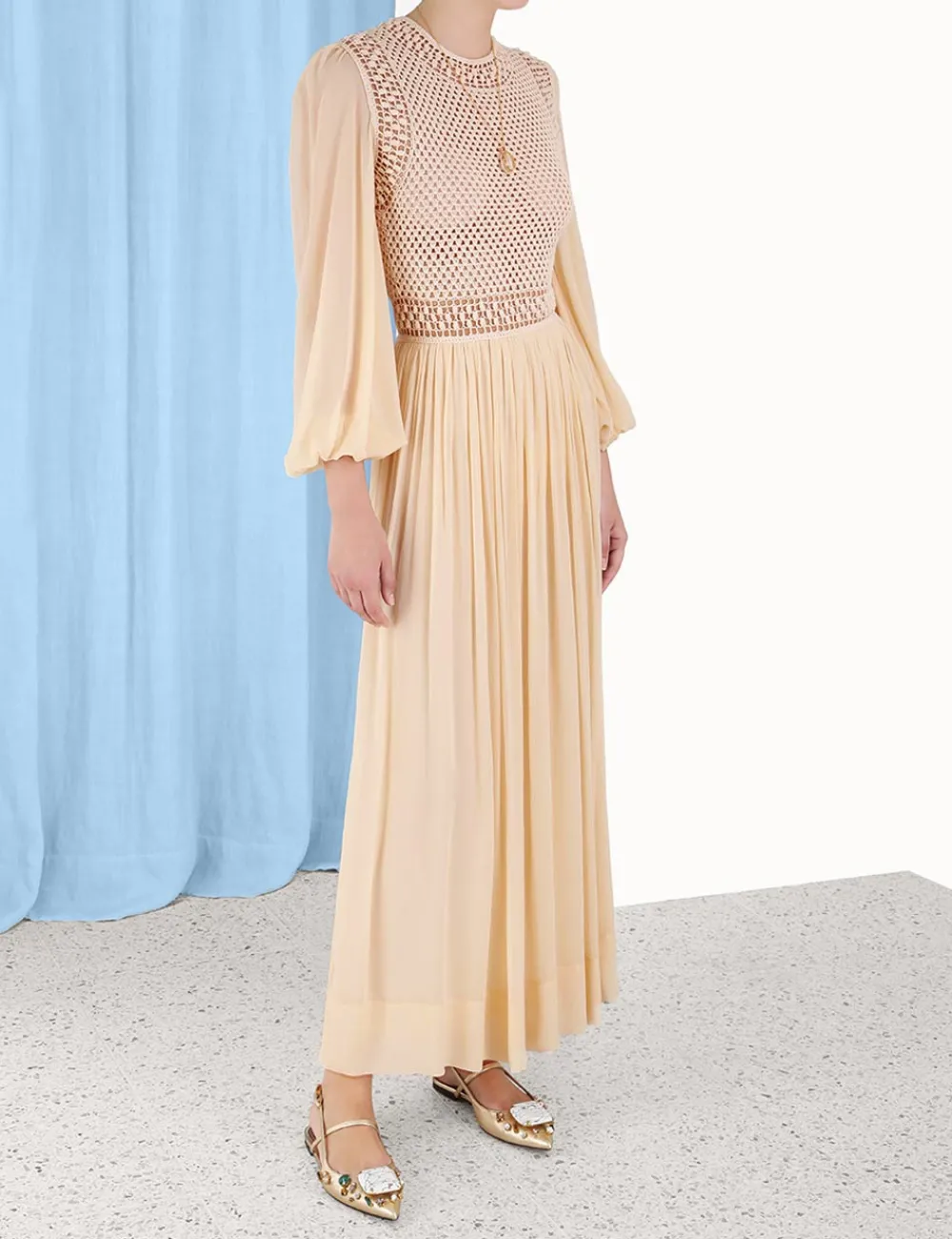 ZIMMERMANN Luminosity<Luminosity Crochet Bodice Midi