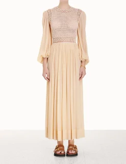 ZIMMERMANN Luminosity<Luminosity Crochet Bodice Midi