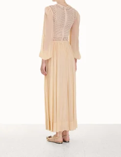ZIMMERMANN Clothing<Luminosity Crochet Bodice Midi