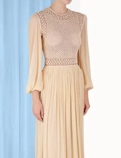 ZIMMERMANN Clothing<Luminosity Crochet Bodice Midi