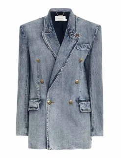 ZIMMERMANN Form & Light<Luminosity Denim Blazer