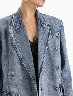 ZIMMERMANN Jackets & Coats<Luminosity Denim Blazer