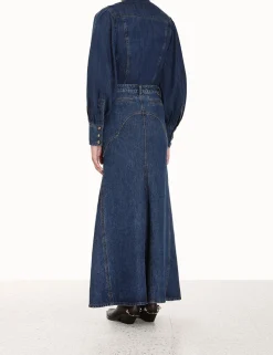 ZIMMERMANN Clothing<Luminosity Denim Corset Shirt