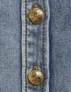 ZIMMERMANN Tops<Luminosity Denim Corset Shirt