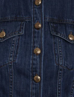 ZIMMERMANN Tops<Luminosity Denim Corset Shirt
