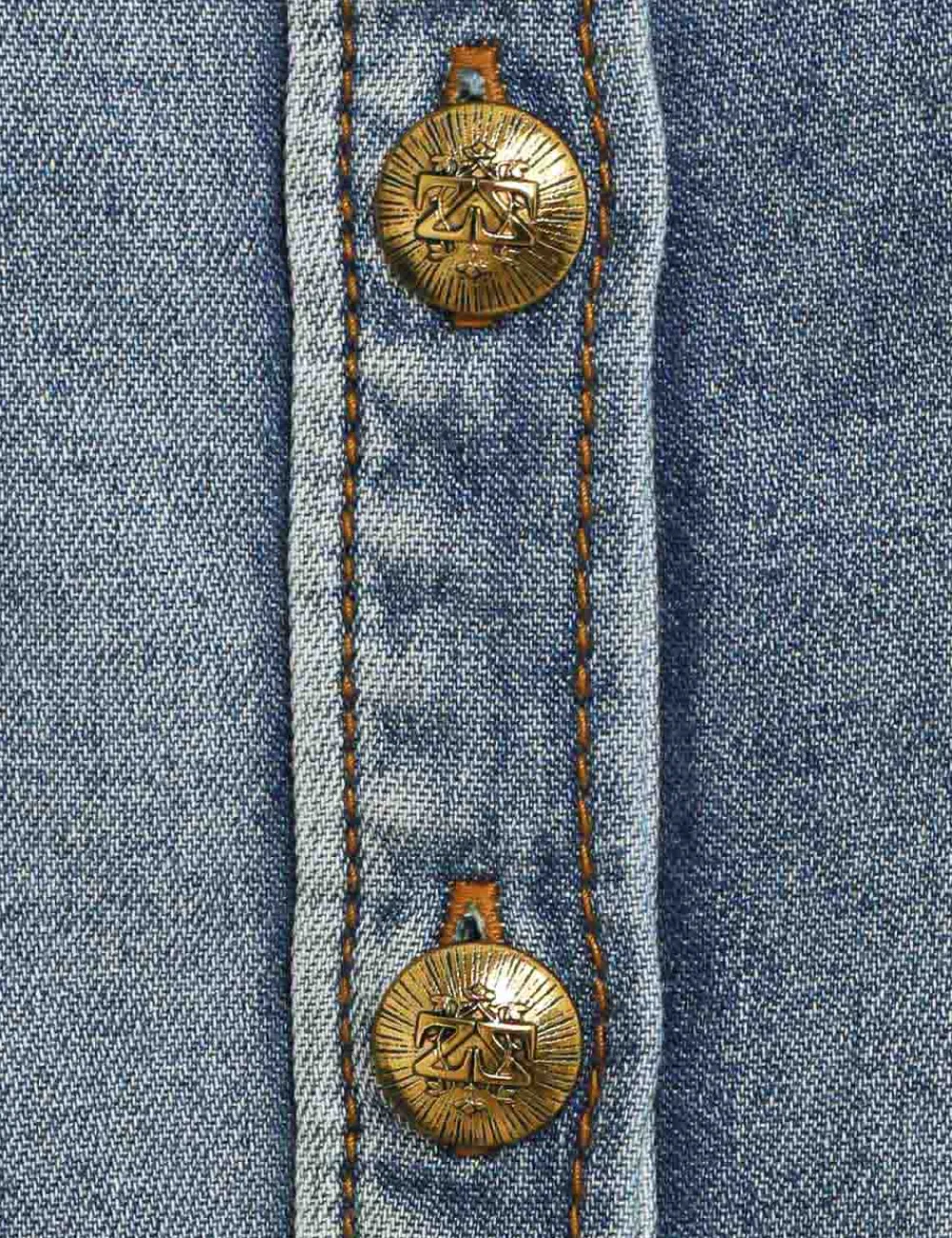 ZIMMERMANN Denim<Luminosity Denim Corset Shirt