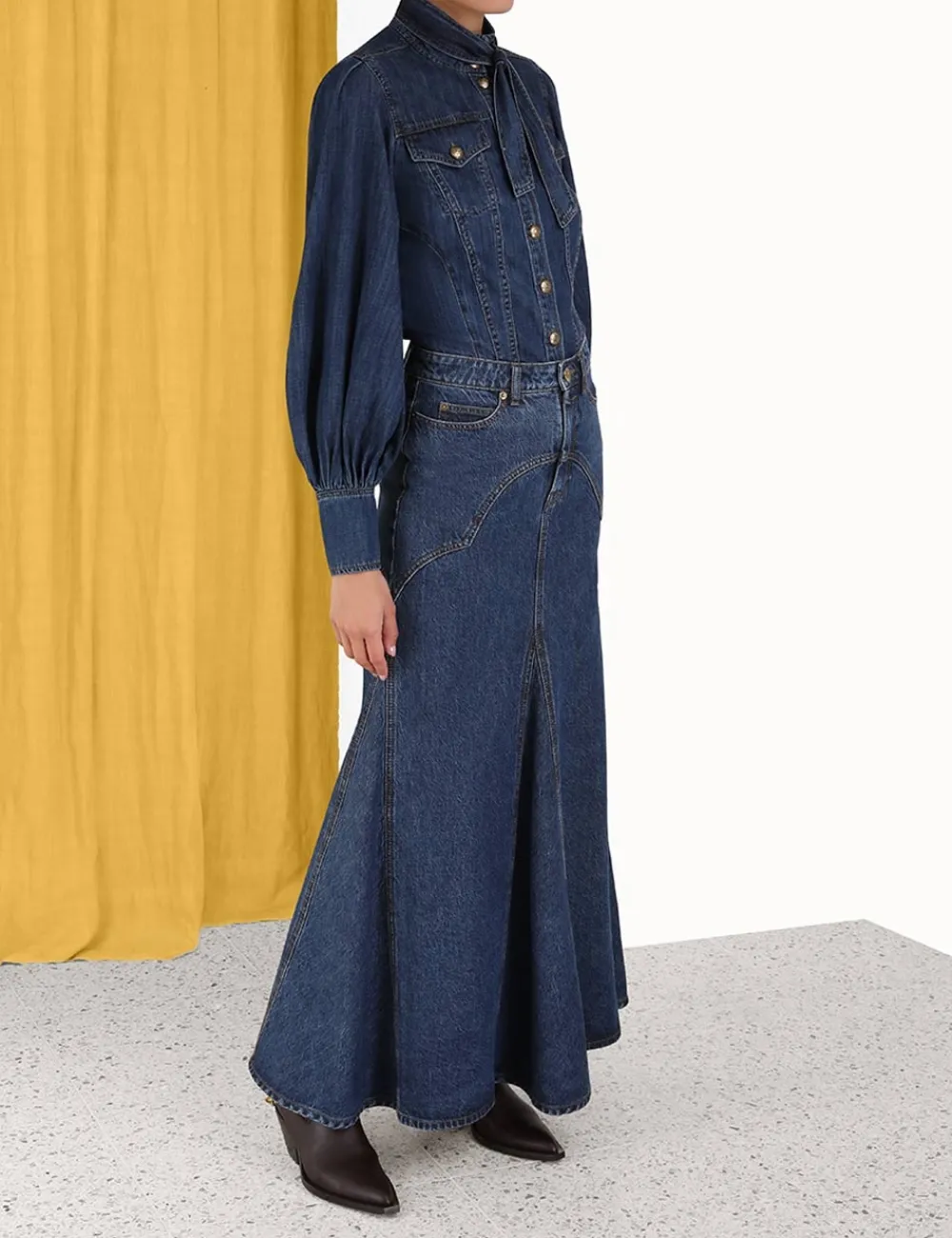 ZIMMERMANN In Denim<Luminosity Denim Corset Shirt