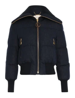 ZIMMERMANN Clothing<Luminosity Denim Down Jacket