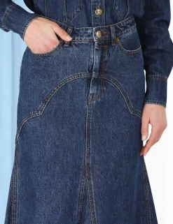ZIMMERMANN Denim<Luminosity Denim Maxi Skirt