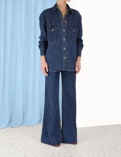ZIMMERMANN Tops<Luminosity Denim Shirt