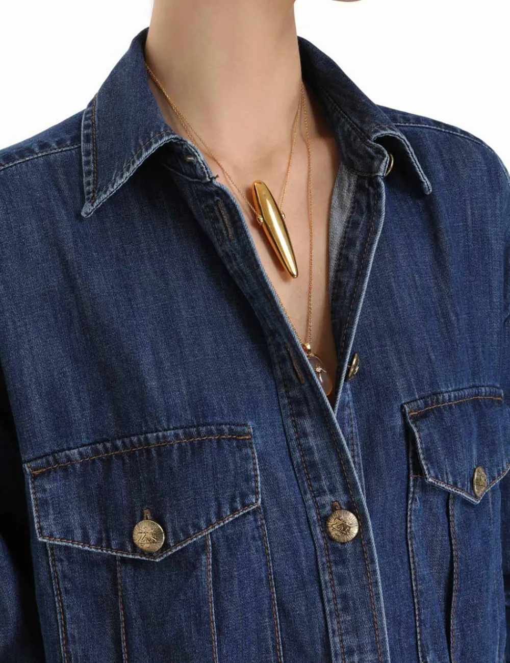 ZIMMERMANN Tops<Luminosity Denim Shirt