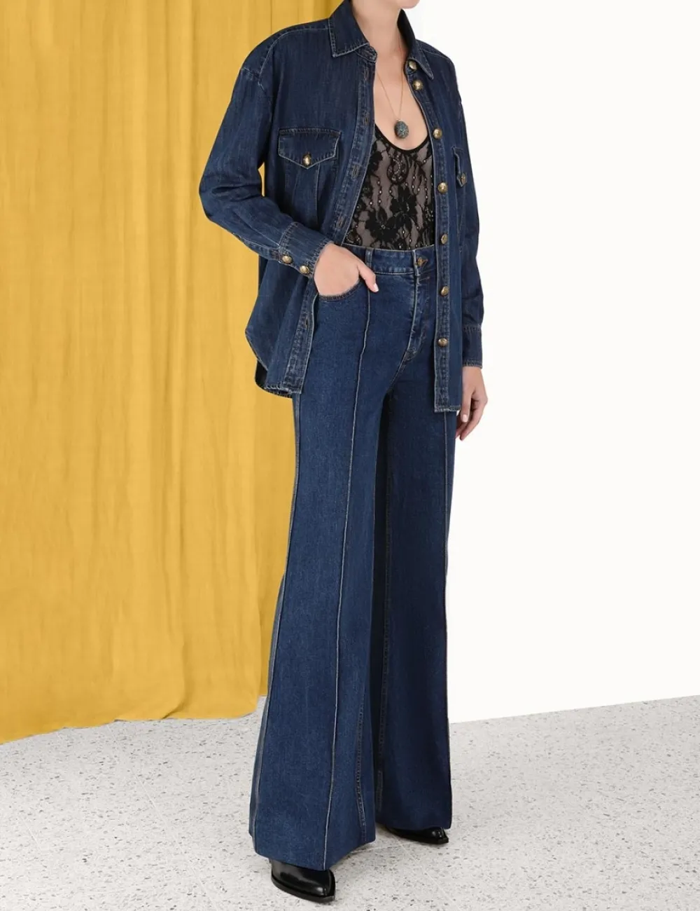 ZIMMERMANN Denim<Luminosity Denim Shirt