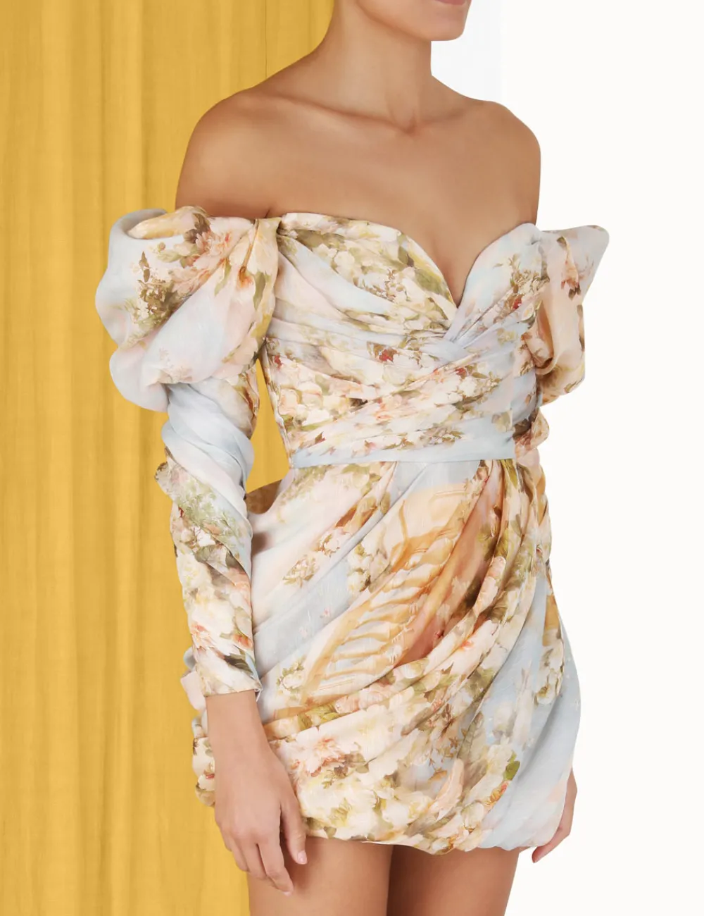 ZIMMERMANN Form & Light<Luminosity Drape Mini Dress