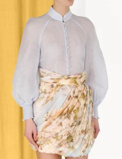 ZIMMERMANN In Denim<Luminosity Drape Mini Skirt