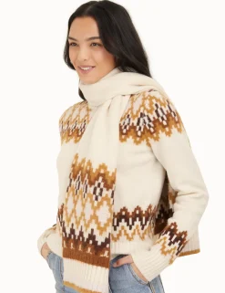 ZIMMERMANN Scarves<Luminosity Fair Isle Scarf