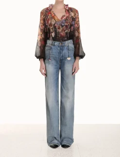 ZIMMERMANN Tops<Luminosity Floral Blouse