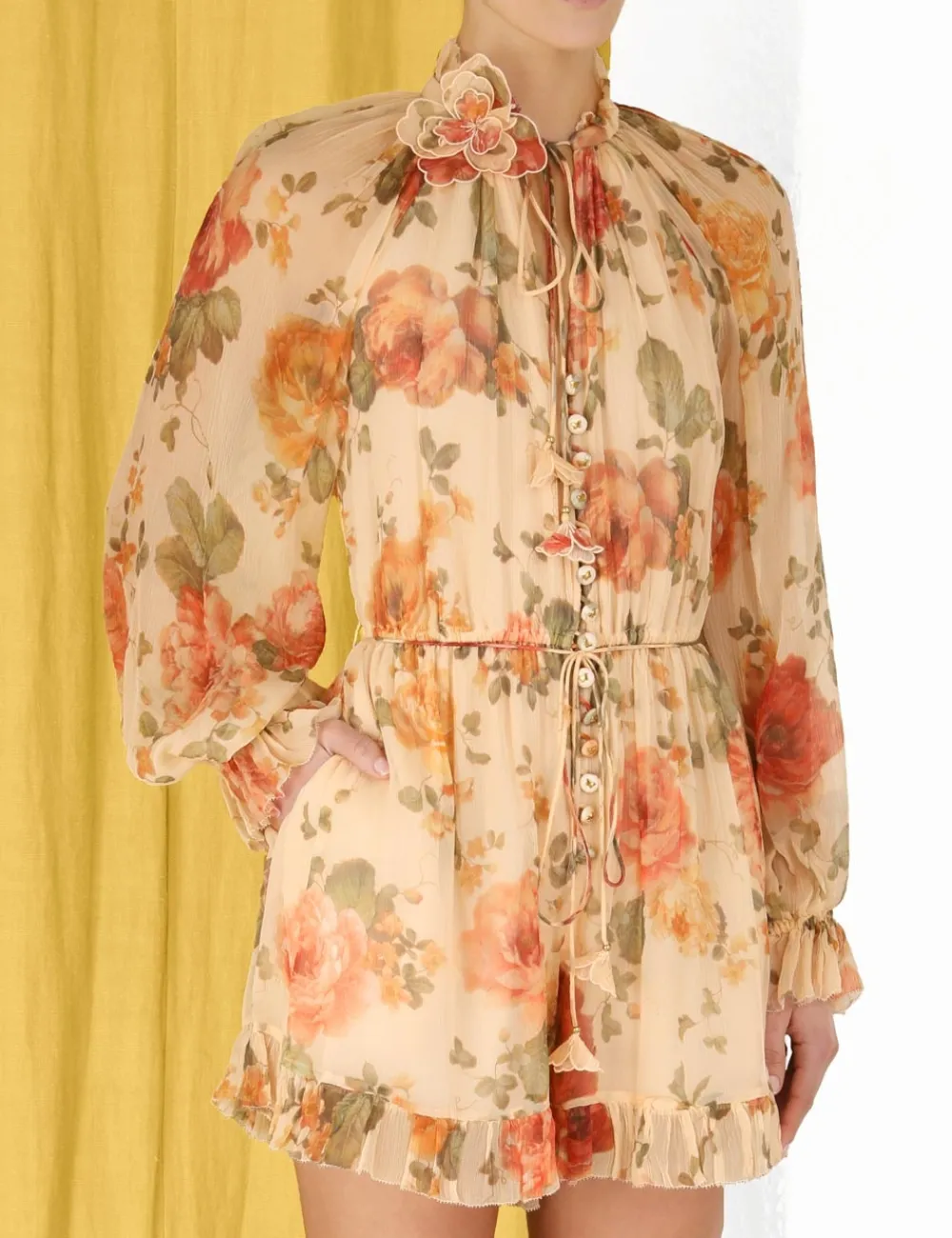 ZIMMERMANN Clothing<Luminosity Flutter Playsuit
