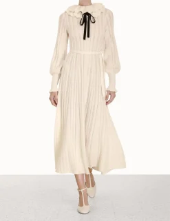 ZIMMERMANN Dresses<Luminosity Frill Neck Dress