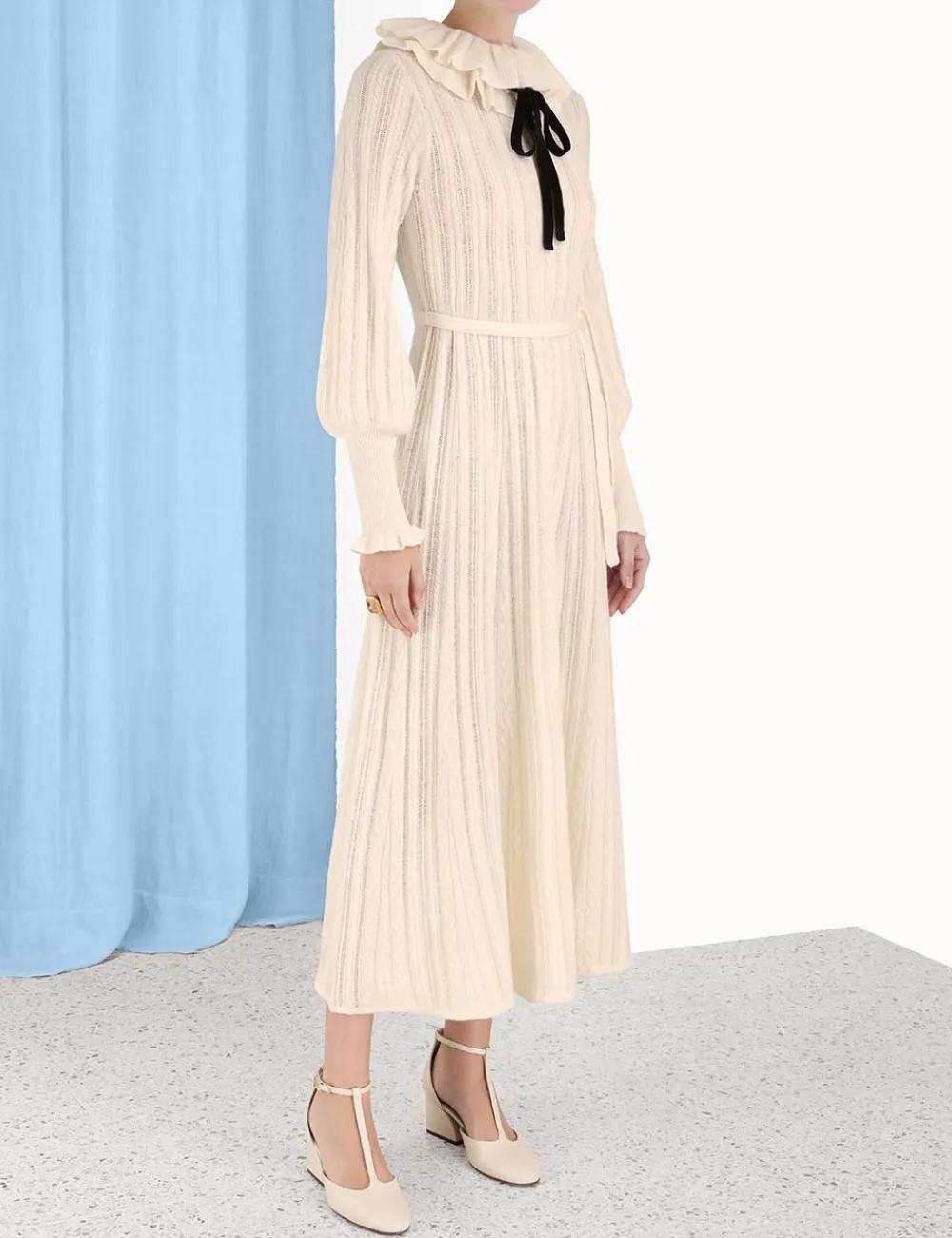 ZIMMERMANN Dresses<Luminosity Frill Neck Dress