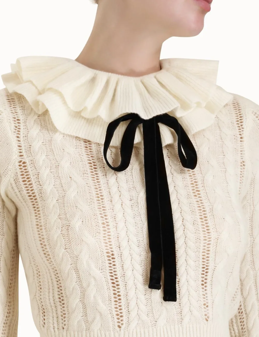 ZIMMERMANN Tops<Luminosity Frill Neck Sweater