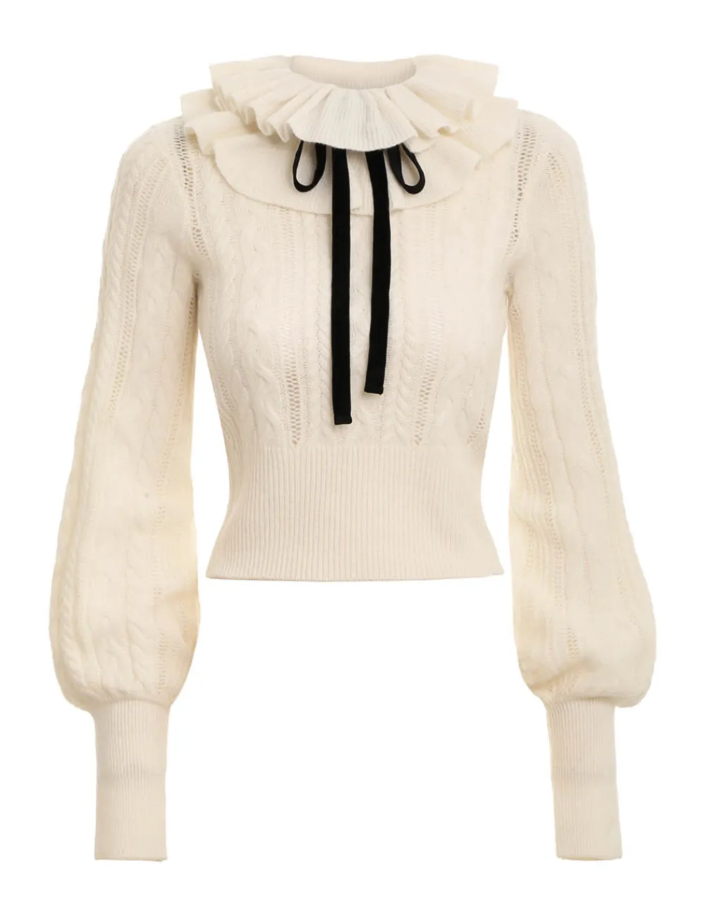 ZIMMERMANN Knitwear<Luminosity Frill Neck Sweater