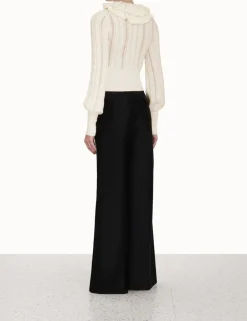 ZIMMERMANN Knitwear<Luminosity Frill Neck Sweater