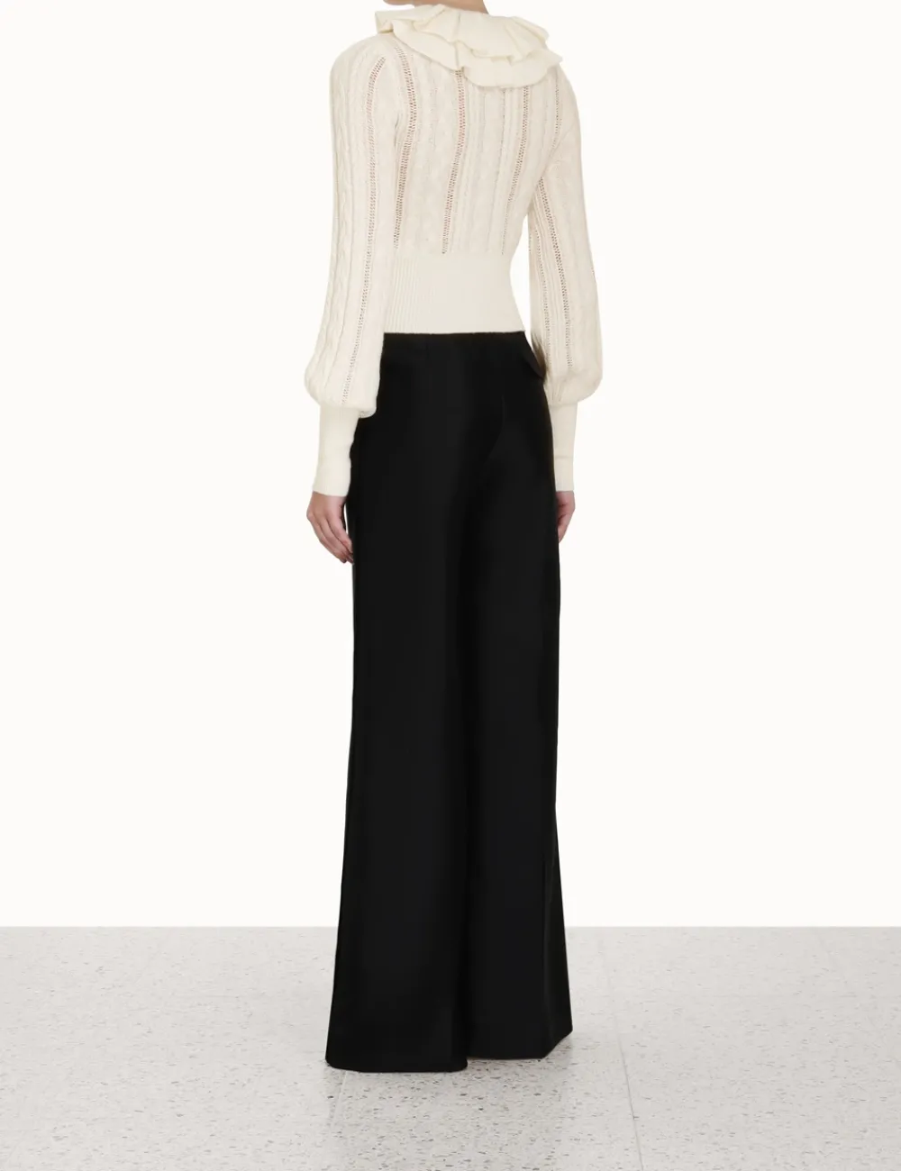 ZIMMERMANN Knitwear<Luminosity Frill Neck Sweater