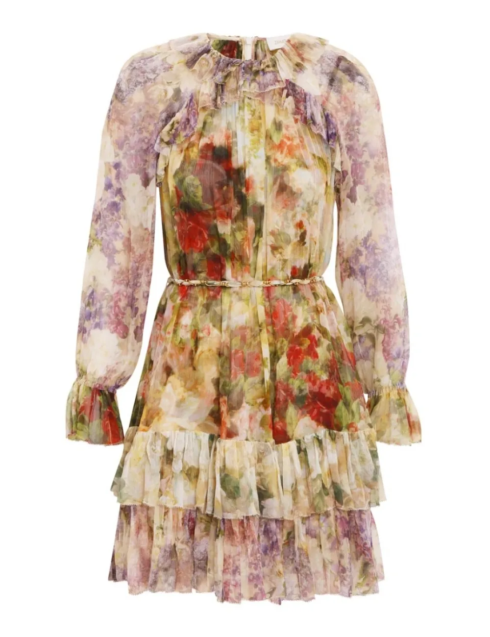 ZIMMERMANN Dresses<Luminosity Frill Swing Mini