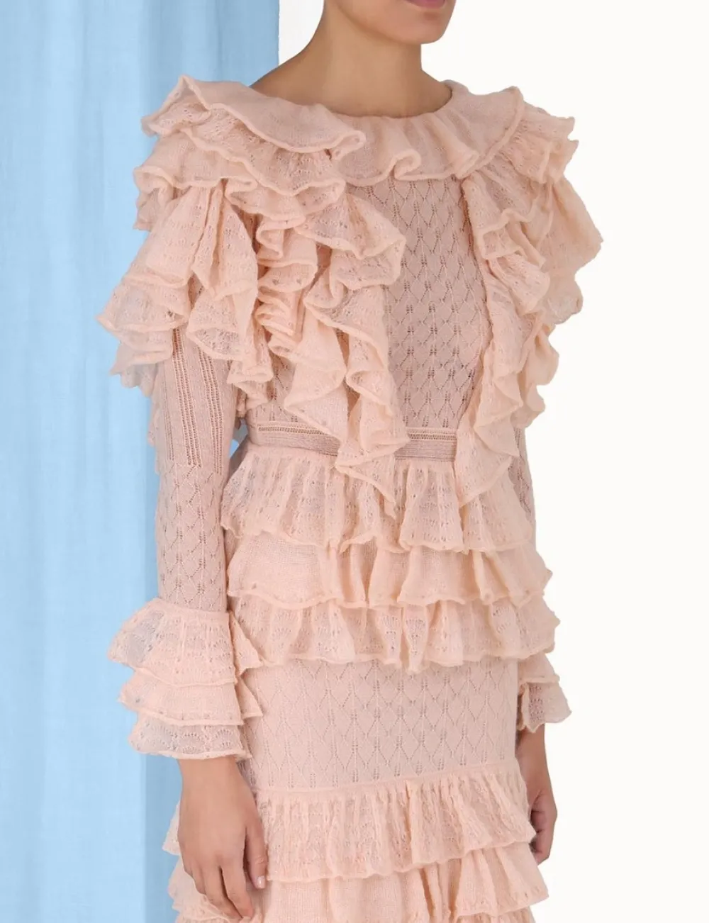 ZIMMERMANN Clothing<Luminosity Frill V-Neck Top