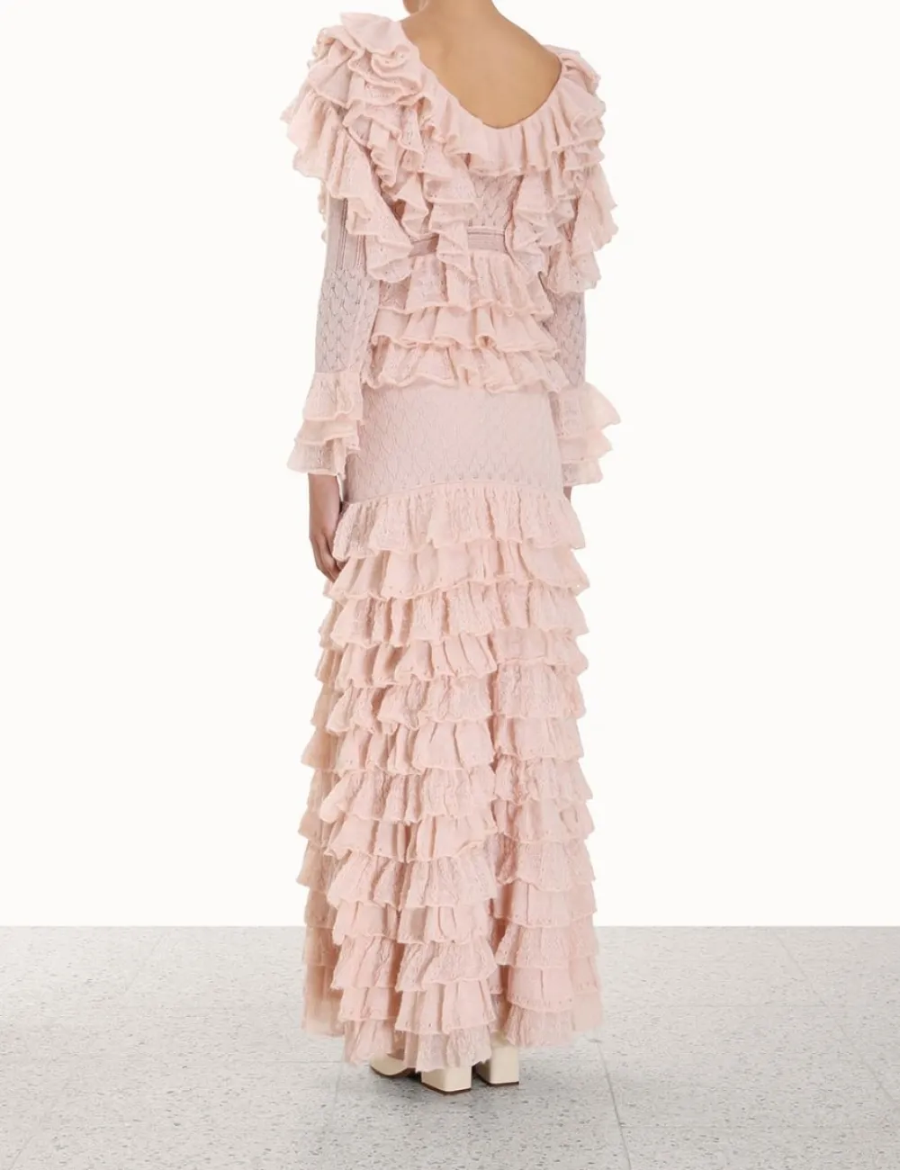 ZIMMERMANN Knitwear<Luminosity Frill V-Neck Top