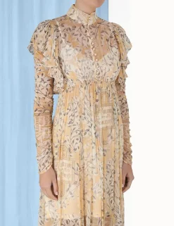 ZIMMERMANN Luminosity<Luminosity Gathered Midi Dress