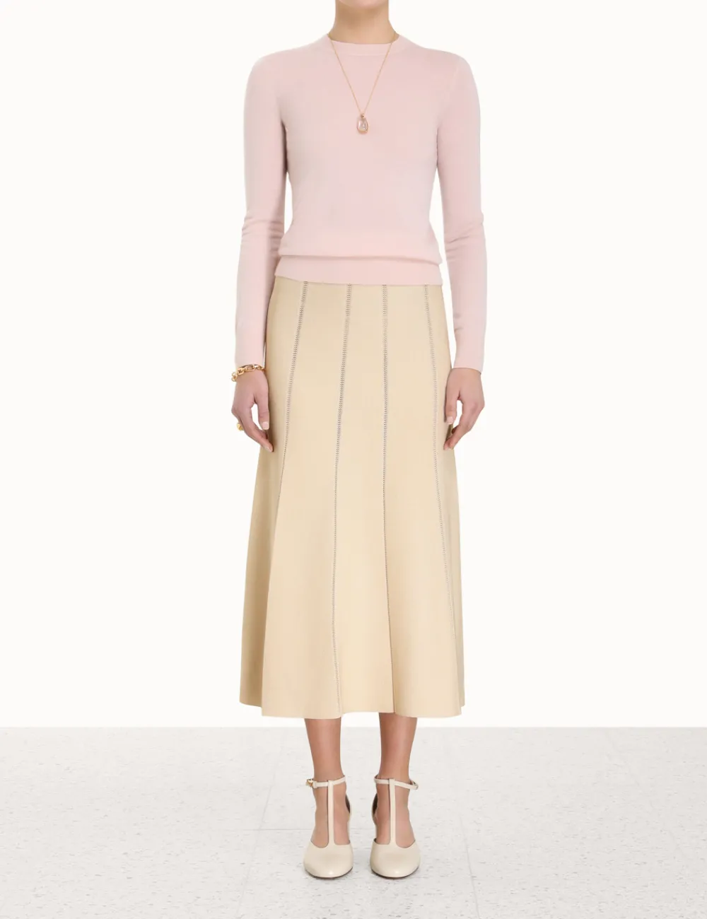 ZIMMERMANN Luminosity<Luminosity Knit Panelled Skirt