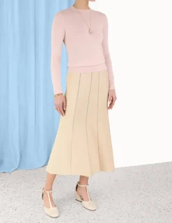 ZIMMERMANN Clothing<Luminosity Knit Panelled Skirt