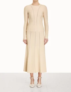 ZIMMERMANN Clothing<Luminosity Knit Panelled Top
