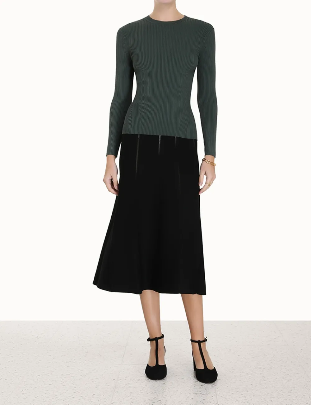 ZIMMERMANN Luminosity<Luminosity Knit Panelled Skirt