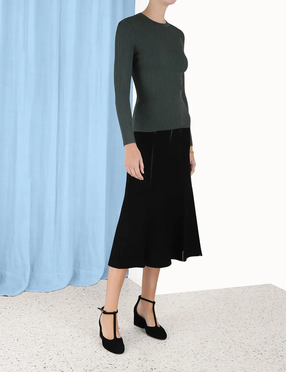 ZIMMERMANN Luminosity<Luminosity Knit Panelled Skirt