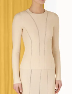 ZIMMERMANN Tops<Luminosity Knit Panelled Top