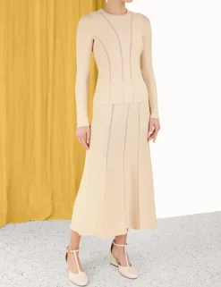 ZIMMERMANN Skirts<Luminosity Knit Panelled Skirt