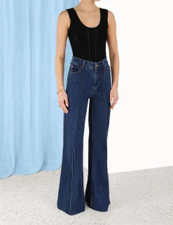 ZIMMERMANN Tops<Luminosity Knit Panelled Tank