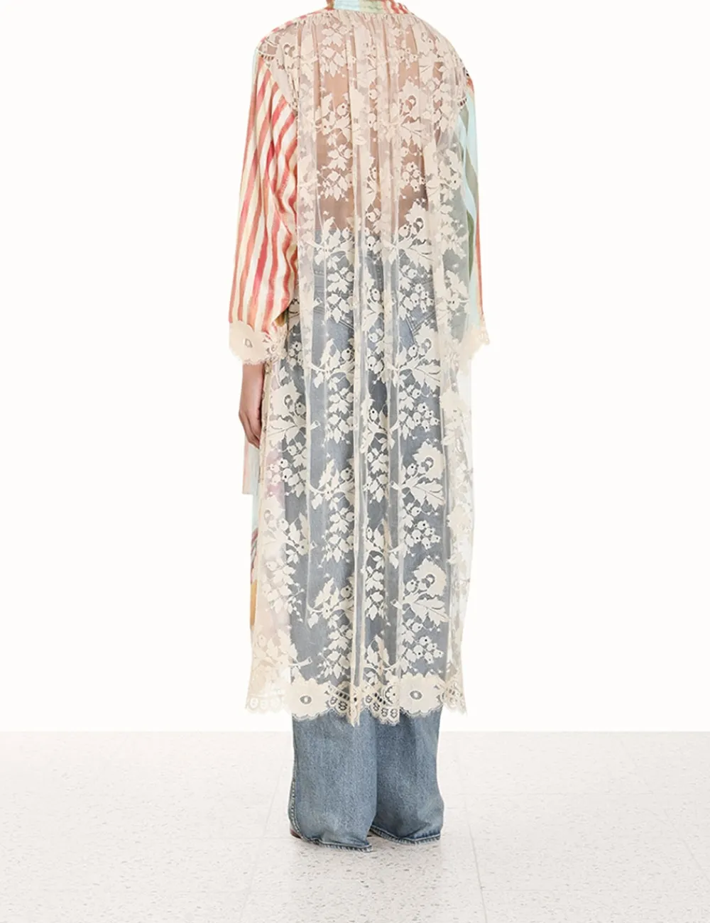 ZIMMERMANN Dresses<Luminosity Lace Back Midi