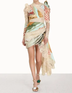 ZIMMERMANN Clothing<Luminosity Lace Drape Mini