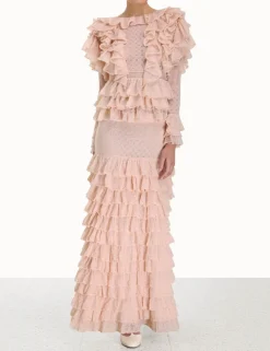ZIMMERMANN Knitwear<Luminosity Lace Frill Skirt