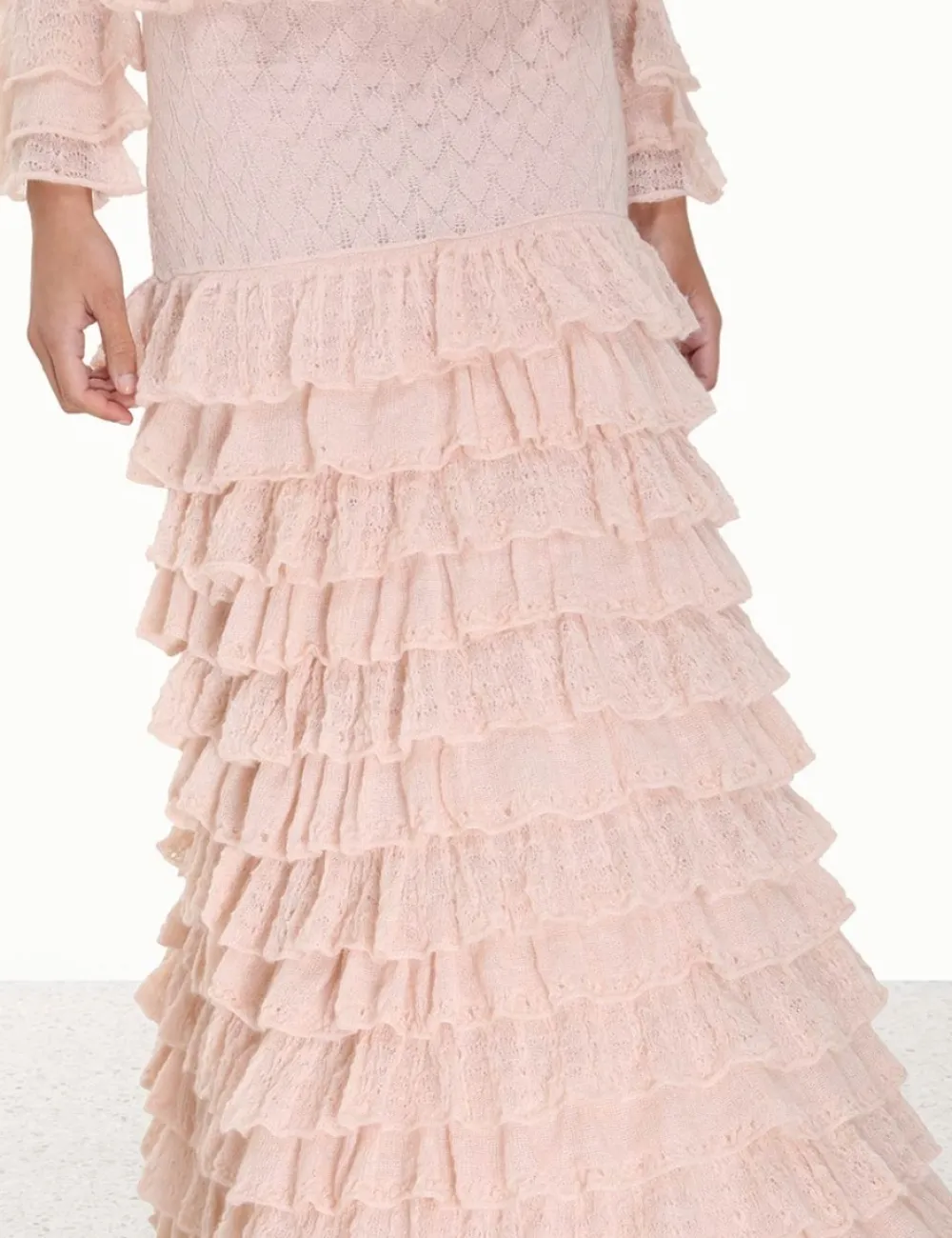 ZIMMERMANN Knitwear<Luminosity Lace Frill Skirt