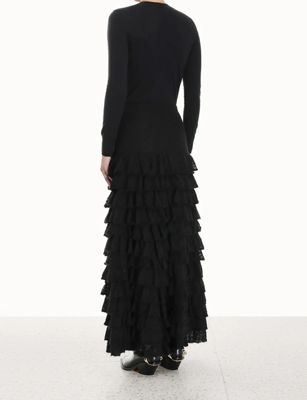 ZIMMERMANN Skirts<Luminosity Lace Frill Skirt