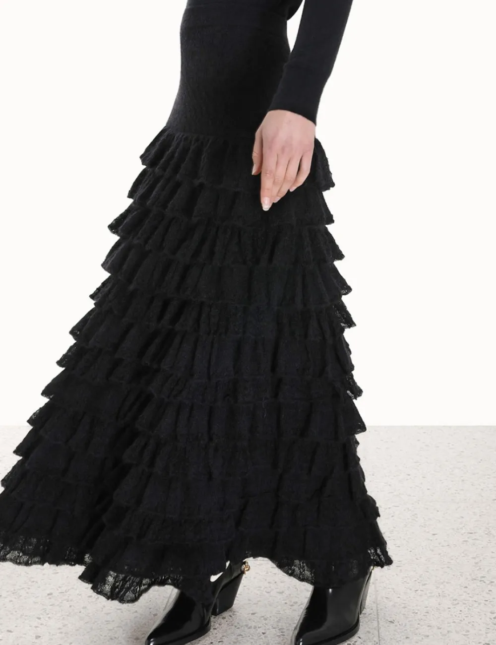 ZIMMERMANN Skirts<Luminosity Lace Frill Skirt