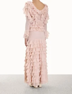 ZIMMERMANN Luminosity<Luminosity Lace Frill Skirt