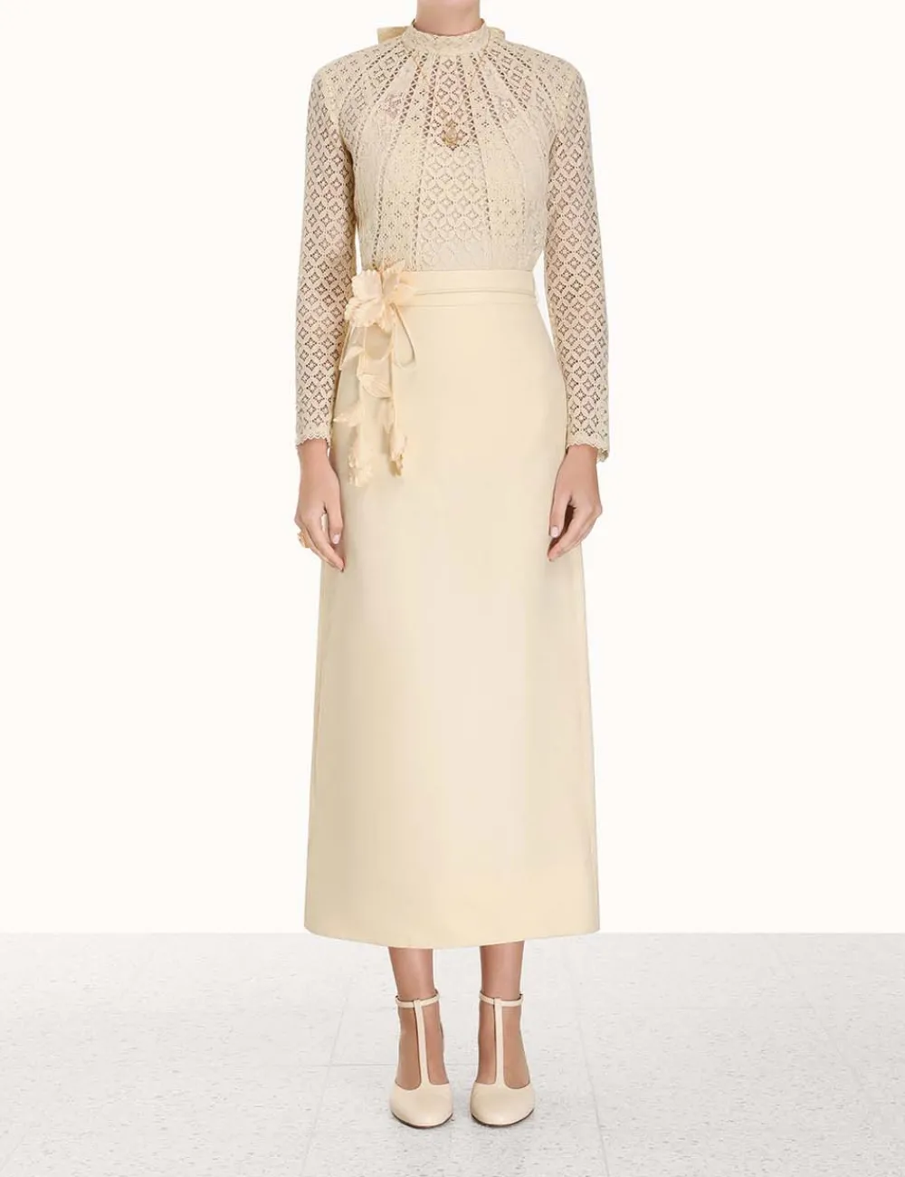 ZIMMERMANN Tops<Luminosity Lace Paneled Blouse