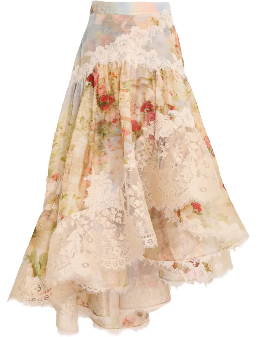 ZIMMERMANN Luminosity<Luminosity Lace Spliced Skirt
