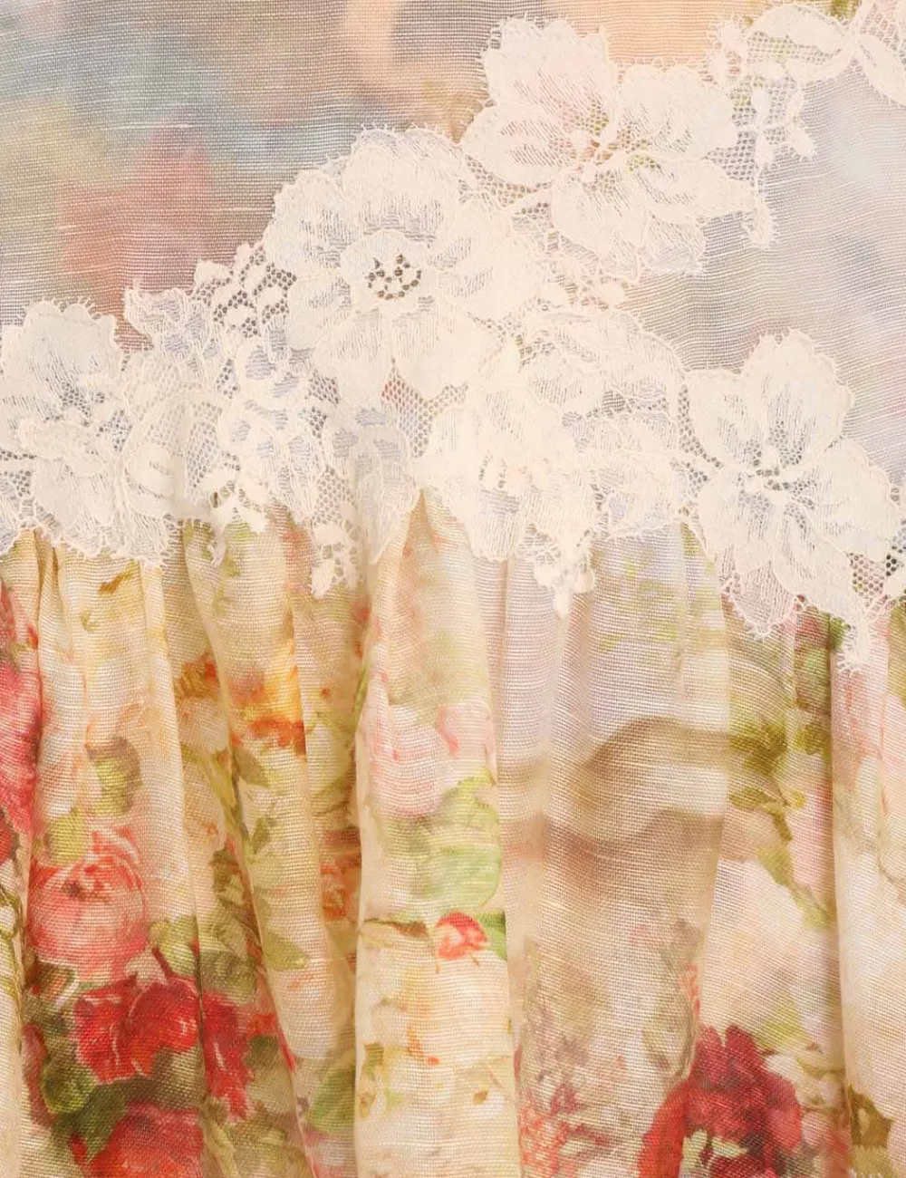 ZIMMERMANN Clothing<Luminosity Lace Spliced Skirt