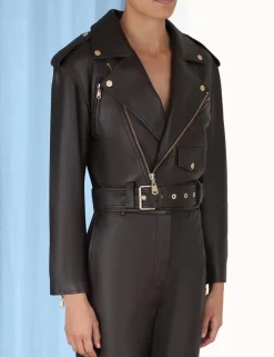ZIMMERMANN Clothing<Luminosity Leather Biker